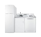 Summit 71' All-in-One Kitchenette with Refrigerator-Freezer,...
