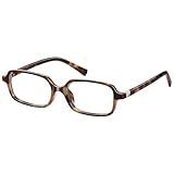 kunchu Blue Light Glasses for Woman, Small Square Fashion Computer Glasses - Lightweight & UV Protection (Tortoise)