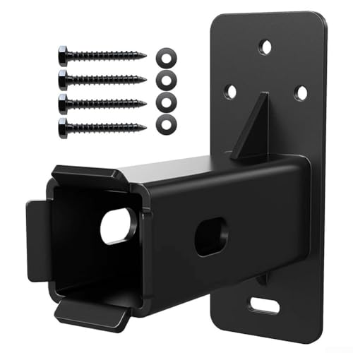 Soporte de pared para portabicicletas, receptor de enganche de carga, organizador de almacenamiento, ganchos de metal para receptor de 2 pulgadas, garaje y cobertizo
