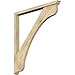 Ekena Millwork BKT0402X42X48LEC01RDF Legacy Traditional Rough Sawn Bracket w/Offset Brace, Douglas Fir