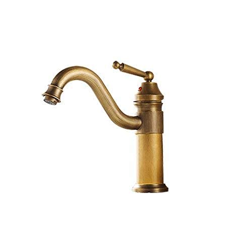 Robinet mitigeur d'évier MOCHAMIK chaud froid section haute argentée pour lavabo à trou unique