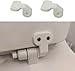 Compatible with Bemis/for NextStep2 Toilet Seat Hinges - Universal Replacement Bracket with Bolts, No-Tool Install, Stops Wobble & Shifting (2-Pack) (White)