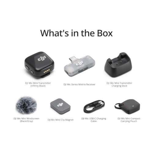 Image of DJI MIC MINI (2 TX + 1 Mobile RX) Wireless LAVALIER Microphone for iPhone & Android Mobile /PC /Tablet
