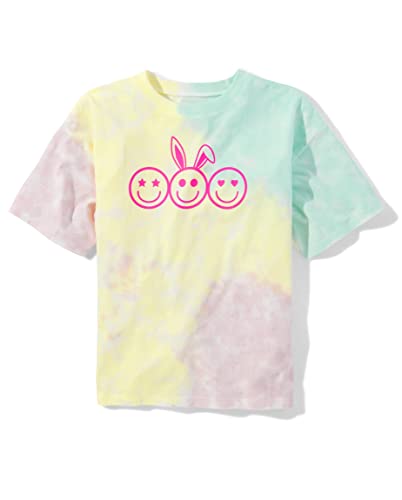 Image of Sugar & Jade Girls' Teen Short Sleeve Oversized Graphic T-Shirt