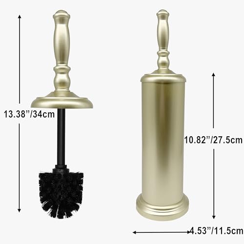Indecor Home Metal Toilet Bowl Brush with Holder Premium Bathroom Cleaning Set Rustproof Hygienic Durable Elegant Finish by Indecor Home - Used condition - Image 9
