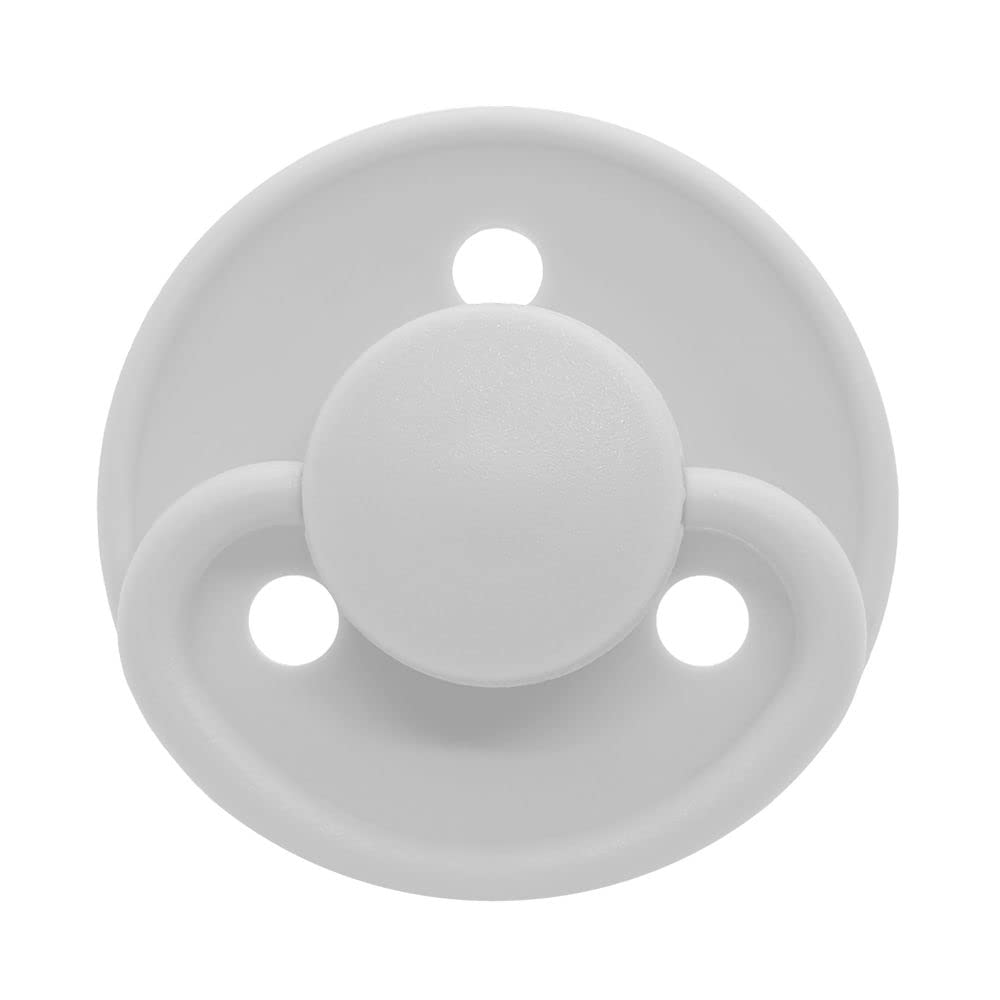 Mininor - Round Pacifier Silicone 6M - Snowberry - 2pcs