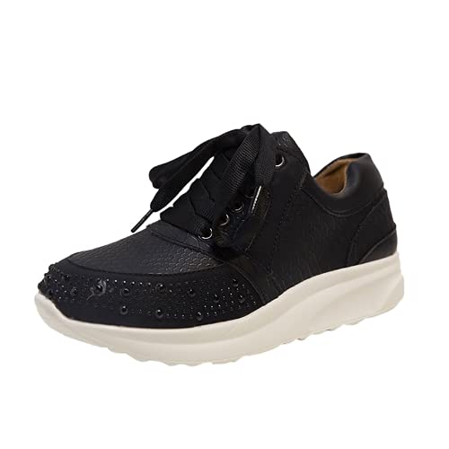 Zbyy Sneakers For Women Walking Shoes,Non-Slip Breathable Hidden Sneakers Lace Up Shoes Slip On Gym Fitness Shoes #TOP4