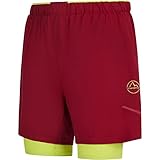 LA SPORTIVA Pantalón Corto Marca Modelo Trail Bite Short M Sangria/Lime Punch
