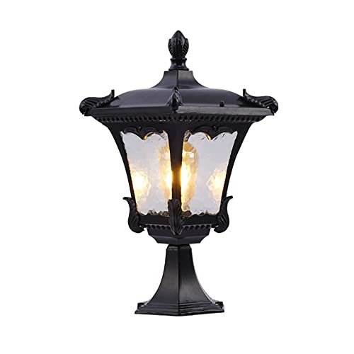 WEFDSDDXHC Retro Outdoor Garden Landscape Light, IP65 Waterproof Floor Lamp, High Transparency Glass Lampshade, Terrace Lawn Villa Decorative Lighting Fixtures