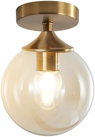 KCO Lighting Plafonnier encastré moderne du milieu du siècle doré...