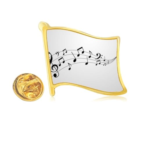 Pin's en métal doré Flappg Music accessoire idéal pour concert veste