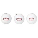 Desert Cactus Boston University Golf Balls 3 Pack – BU Terriers Full Color Three – Officially Licensed Sport Team Accessory (Design B)