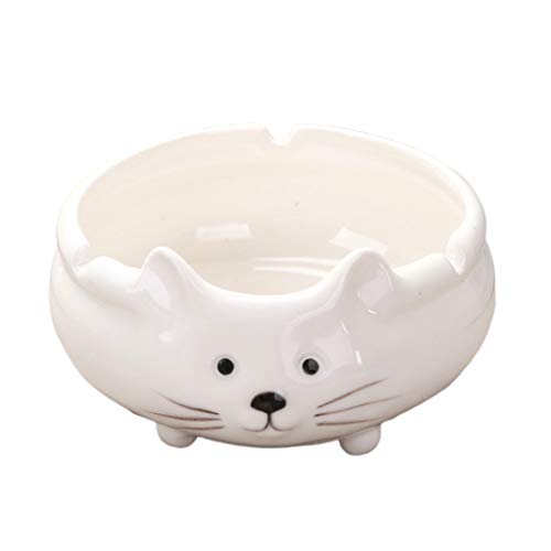 gazechimp Animais de Gatinho Fofos Cinzeiro de Cerâmica Decoração Da Casa Elegante E Durável Diâmetr