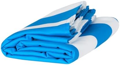 Dock & Bay Beach Towel - Quick Dry, Sand Free - Compact, Lightweight - 100% Recycled - Includes Bag - Cabana - Blue - Large (160x90cm, 63x35)