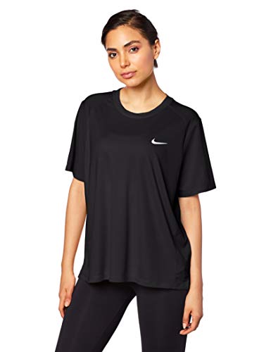 Nike Women's Plus Size Miler Running T-Shirt (Black, 3X)