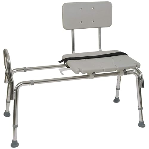 DMI Tub Transfer Bench and Shower Chair with Non Slip