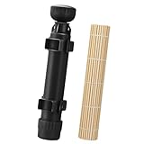 AISHN Sushi-Roller, 30 cm, Sushi-Bazooka, Sushi-Maker, Chef-Werkzeug, Reisroller, langlebig, Campingkoch, Reismaschine, Form für einfaches Sushi-Kochen, Schwarz