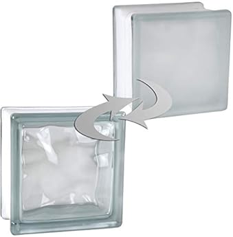 Foto di 5 pezzo FUCHS vetromatton nuvola trasparente satinato un lato 14,5x14,5x8 cm