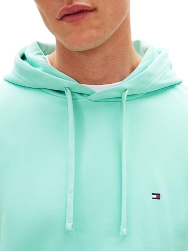 Tommy Hilfiger Herren Hoodie Essential Terry mit Bauchtasche, Türkis (Arctic Aqua), XS – Ansicht 4