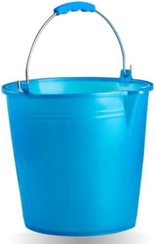 Ecoplast S 7 Bucket with Becco Azzurro, Capacity-7 Litre, Diameter-240, height-220 mm, Colour, Light Blue, One Size