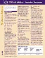 Amazon | CPT 2012 Express Reference Coding Card E/M (CPT Express ...