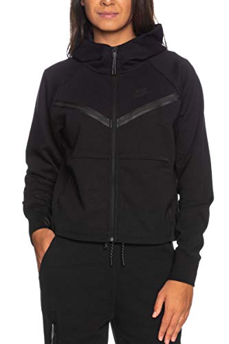 Nike Women's Sportswear Tech Fleece Windrunner Full-Zip Hoodie, Black, X-Large