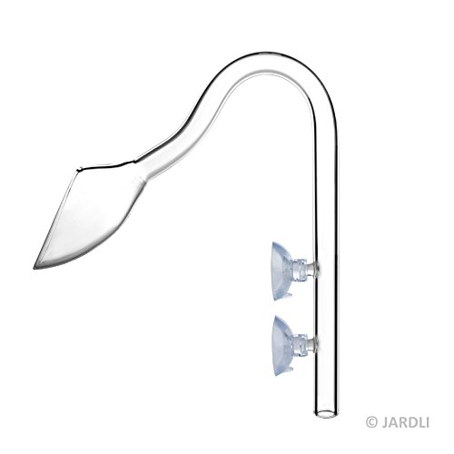 JARDLI Glass Violet Pipe Outflow for Aquarium Planted Fish Tank (13mm for 12/16mm (1/2'' ID) tubing) JARDLI Glass Violet Pipe Outflow for Aquarium Planted Fish Tank (13mm for 12/16mm (1/2'' ID) tubing)