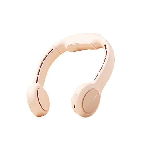 Ventilador de cuello, ventilador personal sin aspas, ventilador portátil recargable por USB de 4500 mAh, 3+1 velocidades, flujo de aire mejorado y ultra silencioso, soporte para el cuello a prueba de