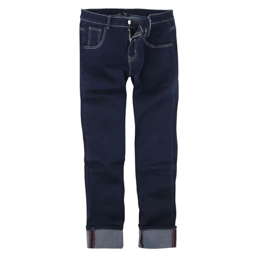 Banned Retro Rockabilly Slim Männer Jeans blau W32L34