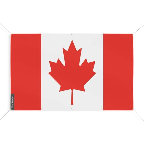 Drapeau Canada 110x165 cm anti-déchirure grâce à ses 10 oeillets