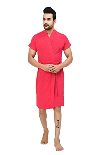 Image of Terry Men Bathrobe Fit Upto 42 inches Gajri