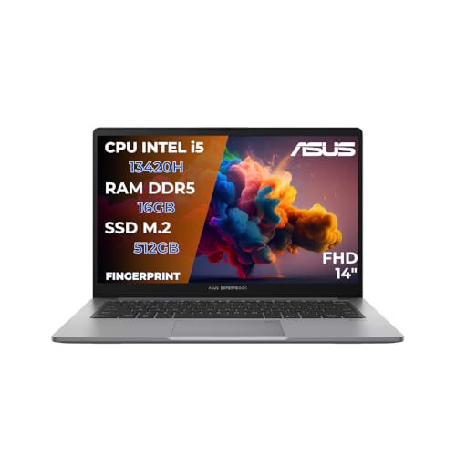 I migliori Notebook 14 pollici in offerta! ASUS Expertbook P1 Pc Portatile, Notebook i5-13420H, 16GB RAM...