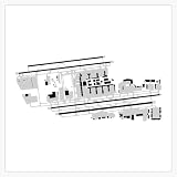 Los Angeles International Airport Diagram Window Water Bottle Bumper Sticker Decal 5"