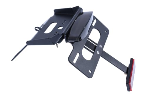 Portatarga AVDB in alluminio + Catadiottro compatibile con KTM ENDURO 690 2008 - 2010, ENDURO 690R 2009 - 2018, SMC690 / SMC 690 2008 - 2011, SMCR 690 / SMC 690 R 2012 - 2017
