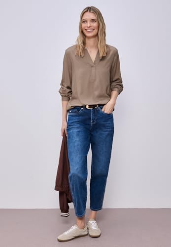 Street One Split Neck Tunika Light Terra Mocha 38