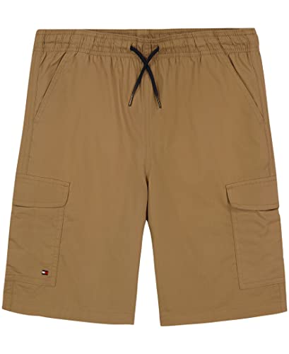 Tommy Hilfiger Boys' Pull-On Cargo Short, Kelp Beige, 12-14 #TOP19