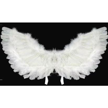 Fantasia de Asa de Anjo ou Diabo - Asas De Penas/Halloween/Natal/Anjo(Asas de anjo,80X50CM)