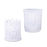 Stampo multifunzione in silicone a forma di torre dell'orologio, adatto per realizzare resina o supporti multifunzione in silicone