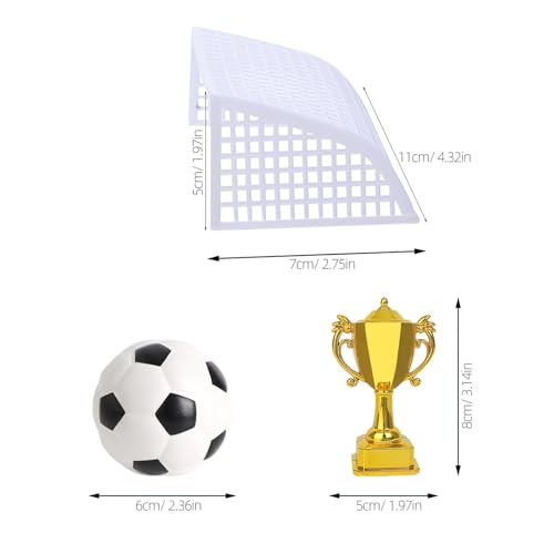 Accesorios de fútbol para decorar pasteles en fiestas de cumpleaños y eventos deportivos 2