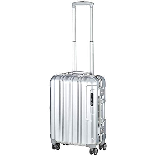 March 15 Cosmopolitan Platinum 4-Rollen Kabinentrolley 55 cm Silver Brushed alu Look