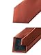 WANYING Herren Einfarbige Krawatte 8cm 3.15 Normalbreite Krawatte Schlips Binder Langbinder Basic Classic Necktie Business Casual Festivitäten Hochzeit - Rostbraun