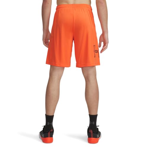 Image of Under Armour Men's Tech GraphicDISC 10 inch Shorts, (847) Fire / / Black, 4X-Large