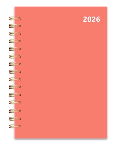 2026 Weekly and Monthly Planner From January 2026 to December 2026 5.5 x 8.5 Daily Planner for Productivity Goal Setting & Time Management Organizer for Work & School - Orange Hard Cover