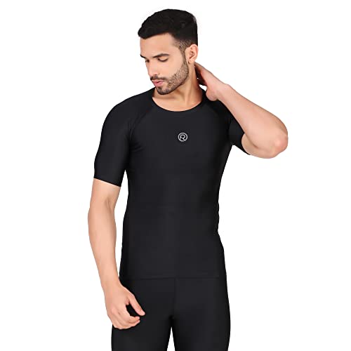 ReDesign Apparels Recharge Men’s Polyester Compression Half Sleeves T-shirt