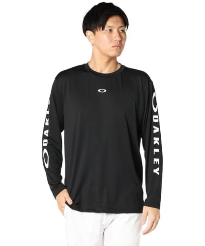 [�I�[�N���[] ENHANCE QDEVO LS TEE SLV 5.0 021S PITCH BLACK US S �T�C�Y (���{ M �T�C�Y����) FOA409021