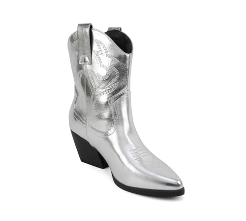 Image of Soda inchBLAZING inch ~ Women Western Bootie Pointe Toe with Low Heel (Wide Fit Available)