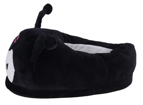 Cartoon Fuzzy Slippers House Closed Toe Open Back Foam Slippers with Rubber Sole for Women Man One Size4