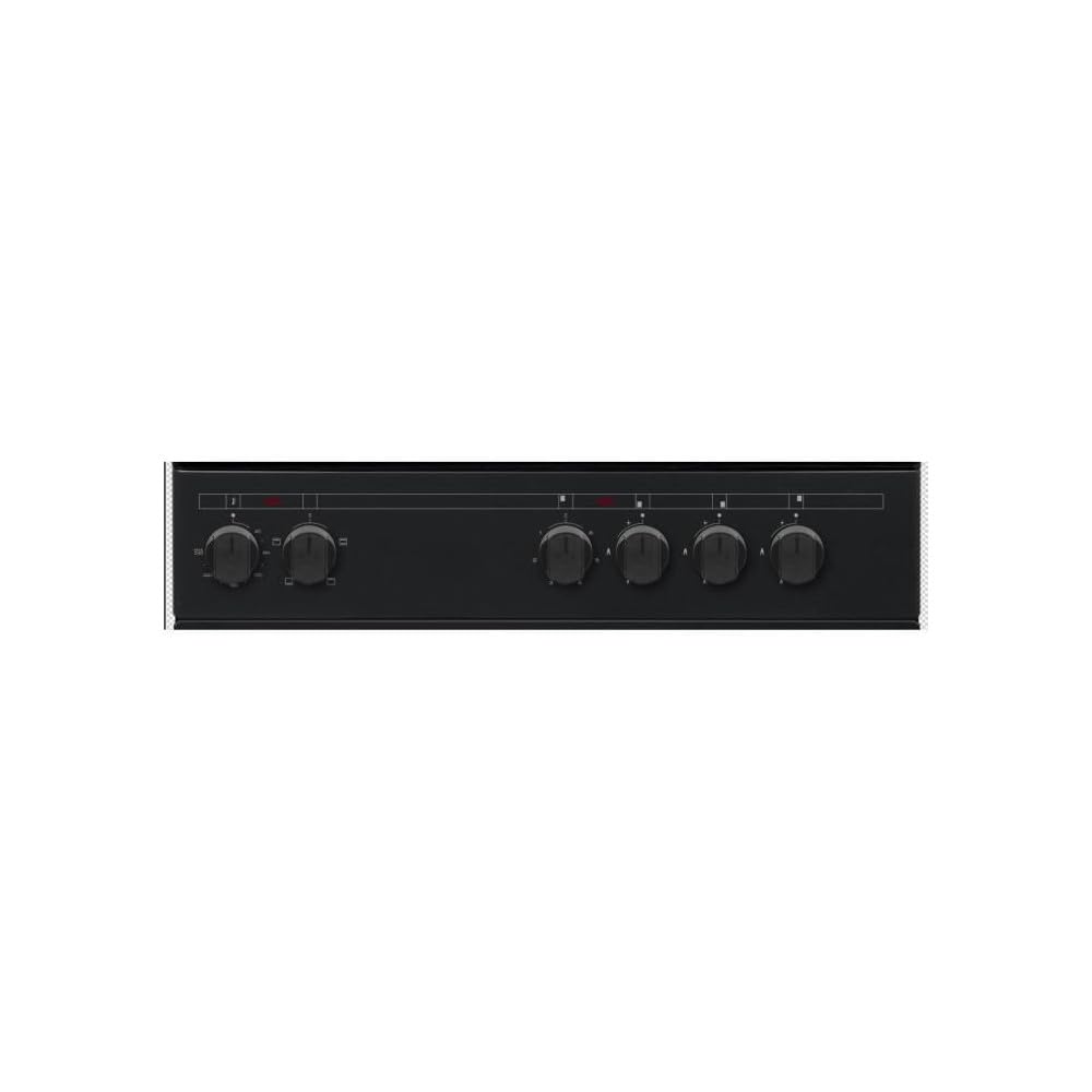 Cuisiniere mixte CONTINENTAL EDISON CECM60FCB - 3 feux gaz + 1 électrique - L59,8 x P61 xH83 cm - Noir