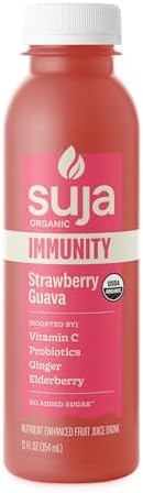 Amazon.com : Suja Organic Immunity Strawberry Guava Cold Pressed Juice Drink, 12 fl oz Bottle