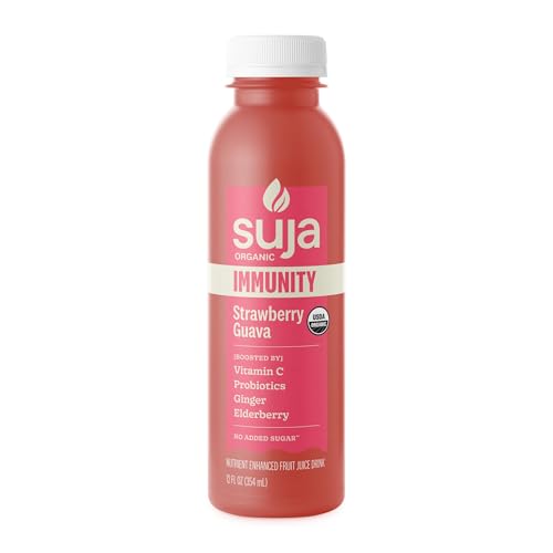 Suja Organic Immunity Strawberry Guava Cold Pressed Juice Drink, 12 fl oz Bottle